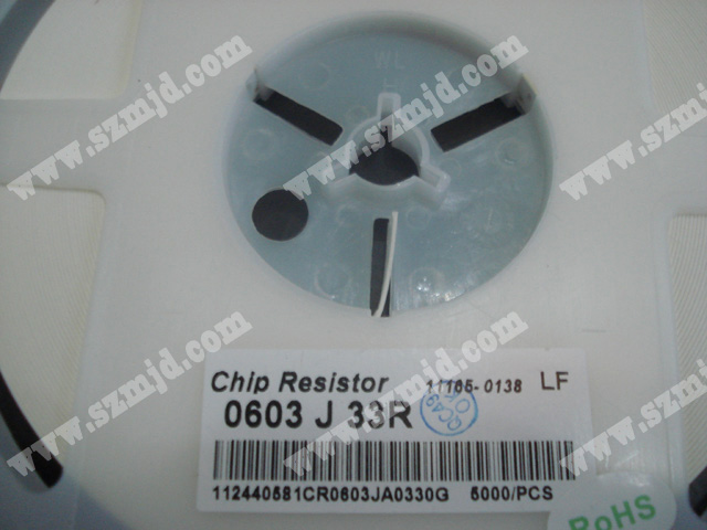 芯片电阻 Chip resistor  0603 J 33R