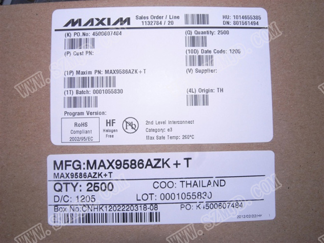 MAX9586AZK