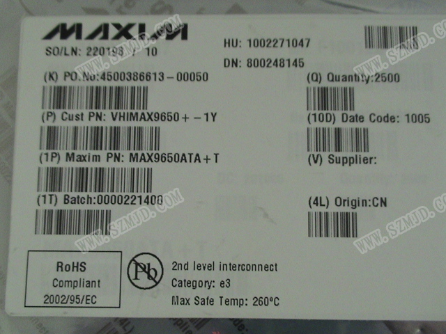 MAX9650ATA